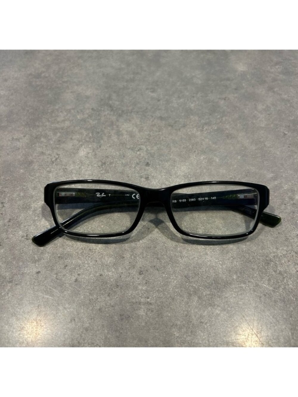Ray Ban Polished Havana On Green Prescription Glasses